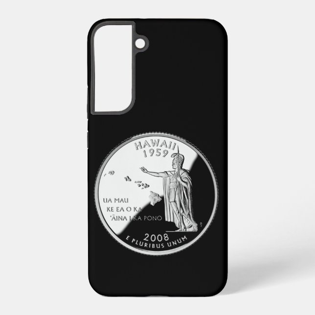 Faux Hawaii State Quarter Samsung Galaxy S22+ Case (Back)