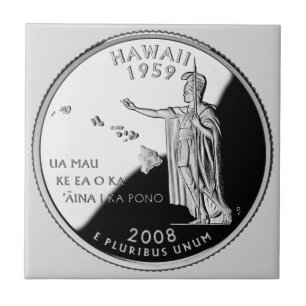 Faux Hawaii State Quarter Tile