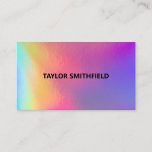 Faux Holographe Carte de visite tendance
