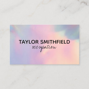 Faux Holographic Custom  Business Card
