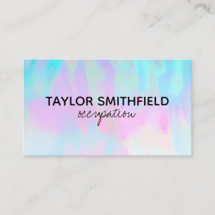 Faux Holographic Custom  Business Card