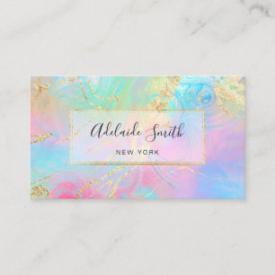 FAUX holographic effect Business Card