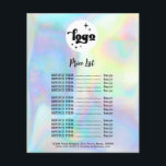 FAUX holographic effect Flyer<br><div class="desc">beauty salon professional makeup artist flyer</div>