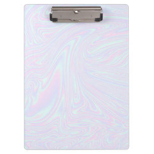 Faux holographic effect texture blue clipboard