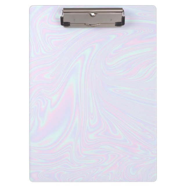 Faux holographic effect texture blue clipboard (Front)