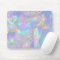 faux holographic opal mouse pad