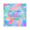 faux holographic pastel opal