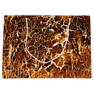 Faux Hot Lava Texture Large Gift Bag