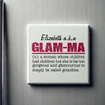 Faux Hot Pink Glitter Glam-Ma Magnet<br><div class="desc">Faux Hot Pink Glitter Glam-Ma Magnet - For some of us, being glamourous and fabulous comes naturally. Show your inner diva and forever glam attitude with this very cool faux glitter hot pink Glam-Ma magnet. With its definition: "Glam-ma is a woman whose children had children but is far too gorgeous...</div>