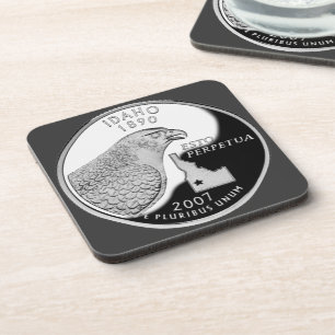 Faux Idaho State Quarter Coaster