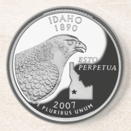 Faux Idaho State Quarter Coaster