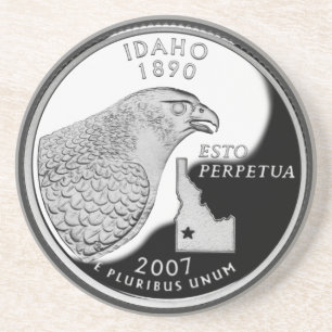 Faux Idaho State Quarter Coaster