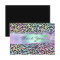 Faux Iridescent Foil Brush Stroke Rainbow Leopard