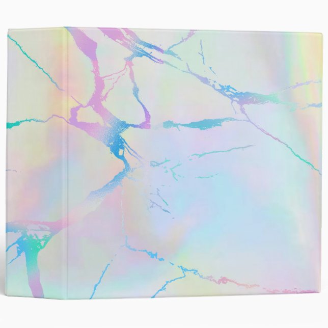 FAUX iridescent marble Binder (Front/Spine)