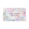 Faux iridescent watercolor glitter business card