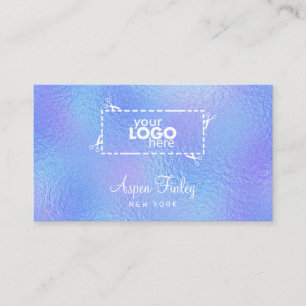 Faux Iridescente Foil Élégant Carte de visite de l
