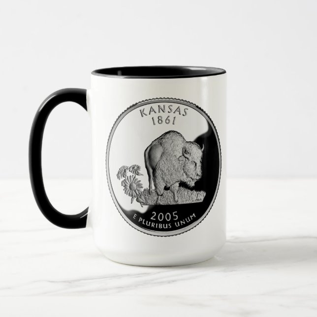 Faux Kansas State Quarter Mug (Left)