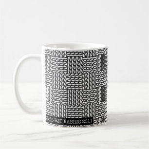 Faux knit - noir/blanc - tasse