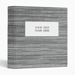 Faux Knitted 3 Ring Binder Personalized Text