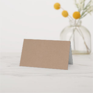 Faux Kraft Mariage Plaqué Cartes de Place