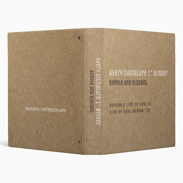 faux kraft minimalist elegant professional  binder (Background)