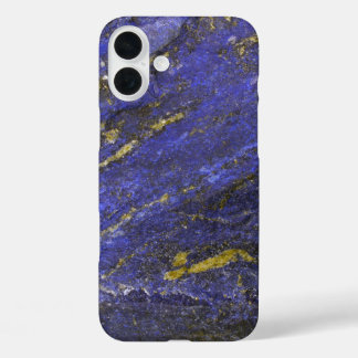 Faux lapis lazuli gem gemstone mineral hipster iPhone 16 plus case