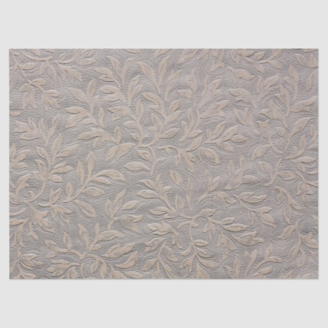 Faux Leaf Embossed Decoupage Tissue Paper  (Front)