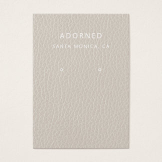 Faux Leather Chic Earring Display Card