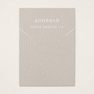 Faux Leather Chic Necklace Display Card