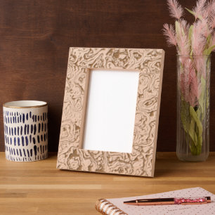 "Faux Leather Look"  Etched Frames