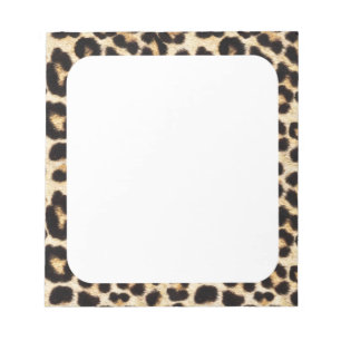 Faux Leopard Fur  Notepad