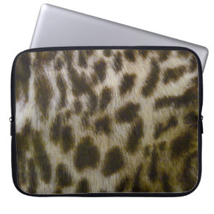 Faux Leopard Laptop Sleeve