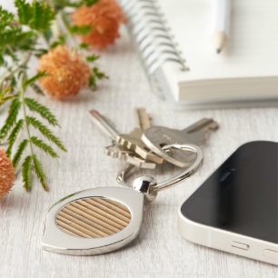 Faux Log Cabin Siding Keychain