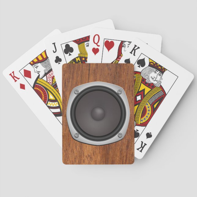Faux Loudspeaker Playing Cards (Back)