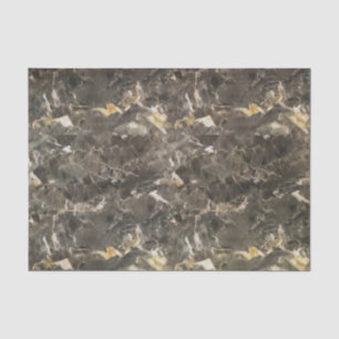 Faux Marble Black Grey Beige Tissue Paper