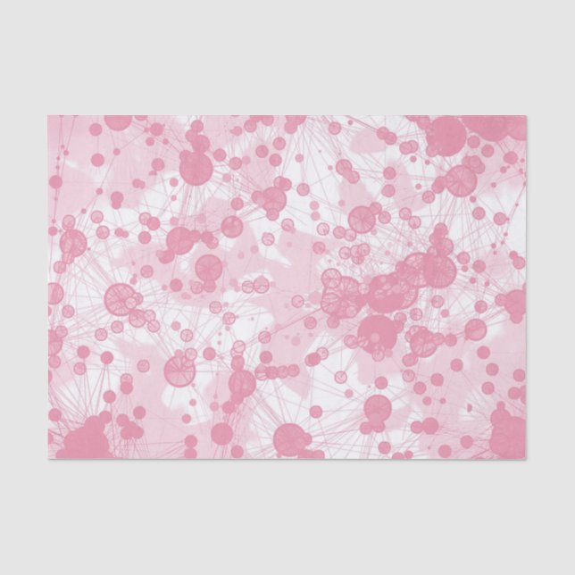 Faux Marble Blob Tissue -Pretty Pink Paper (Front)