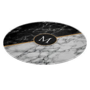 Faux Marble Cutting Board Personalized Your Letter
