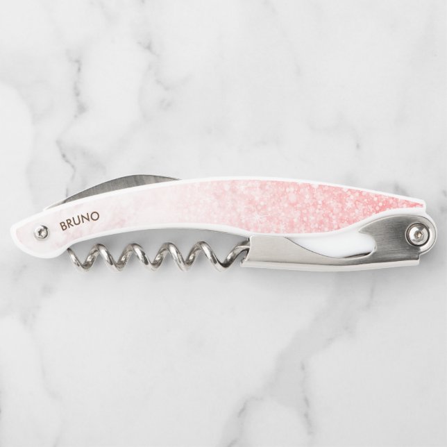 Faux marble & glitter ombre corkscrew (Back)