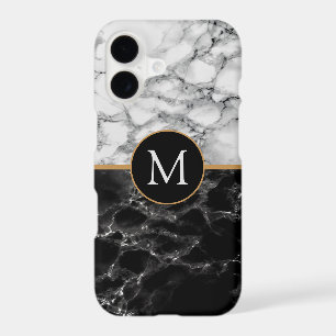 Faux Marble iPhone Case Personalized Your Letter