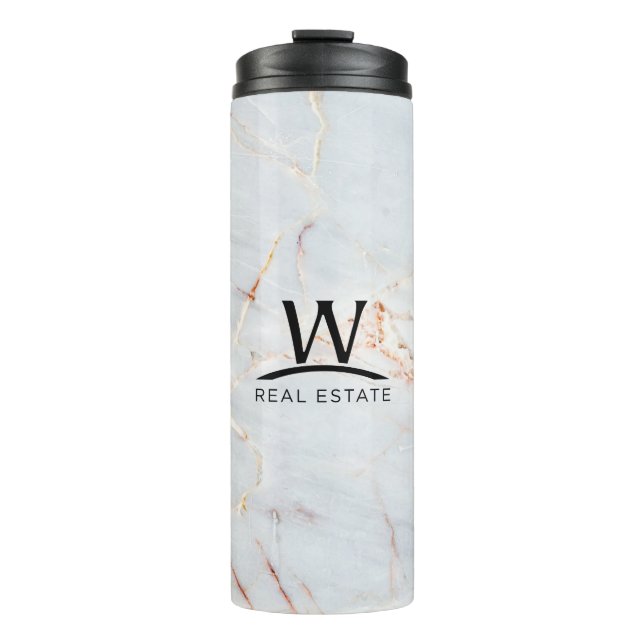 Faux Marble Thermal Tumbler (Front)