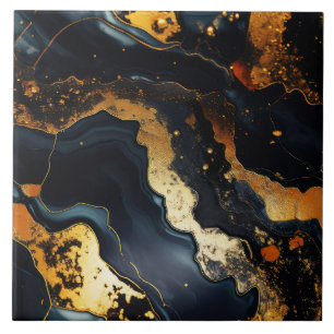 Faux marble tiled pattern tile