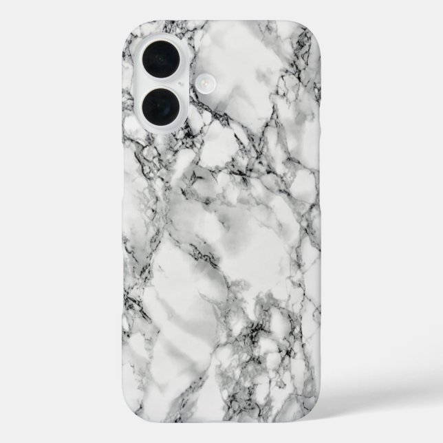 Faux Marbre blanc coque iphone (Verso)
