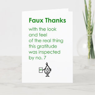 Faux Merci Un Poème De Merci Drôle