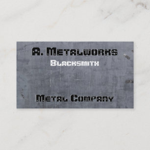 Faux Metal Look Business Card