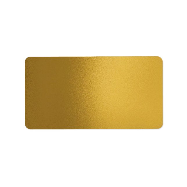 Faux Metalic Gold Lable Label (Front)