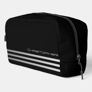 Faux Metallic Bars with Name Dopp Kit