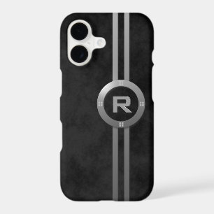 Faux Métallic Déco Tacheté Noir iPhone X