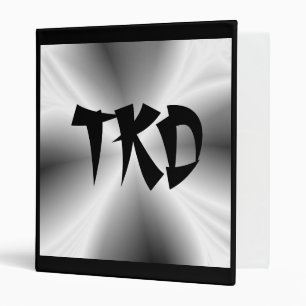 Faux Metallic Silver TKD Binder