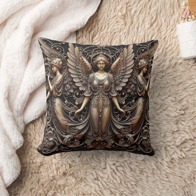 Faux métalliques Angels de secours Oreiller (Couverture)
