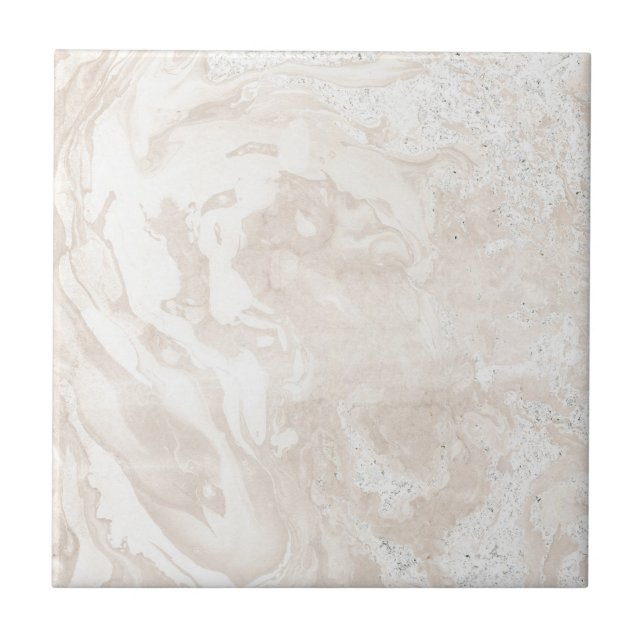 Faux Modern Pink and White Marble Tile (Front)
